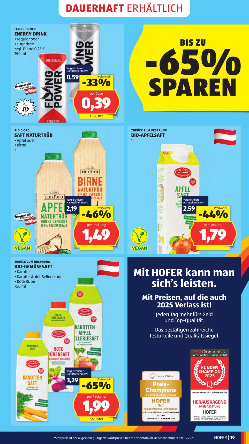 Hofer flyer page