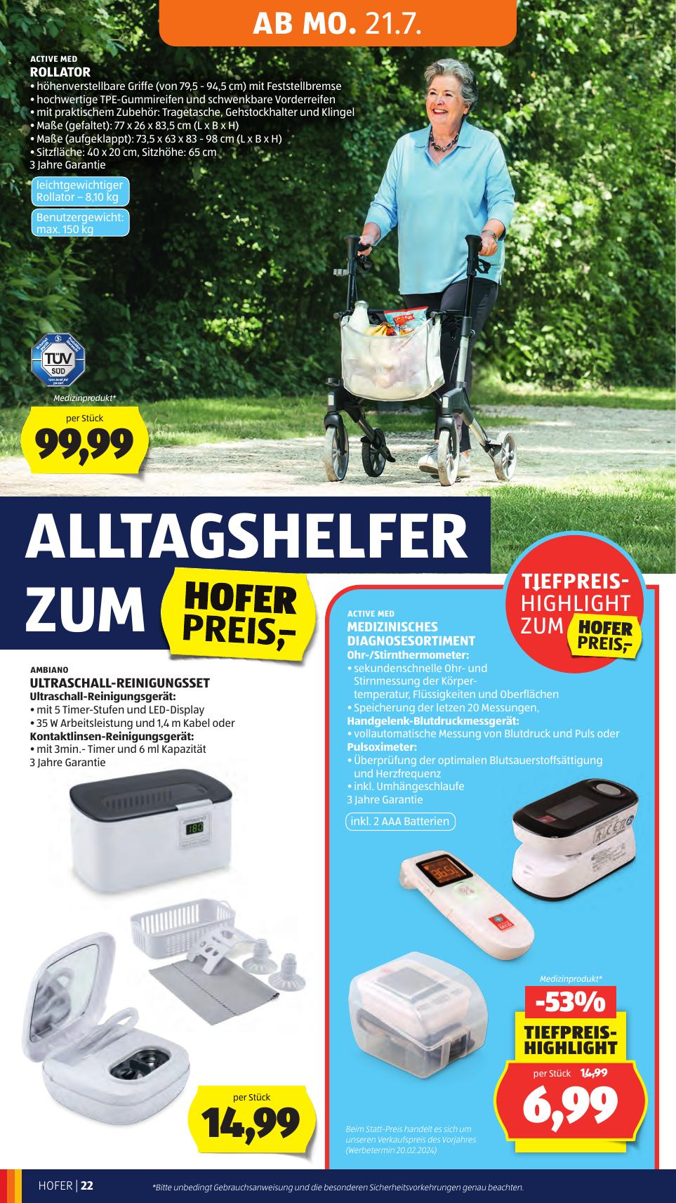 Hofer flyer page