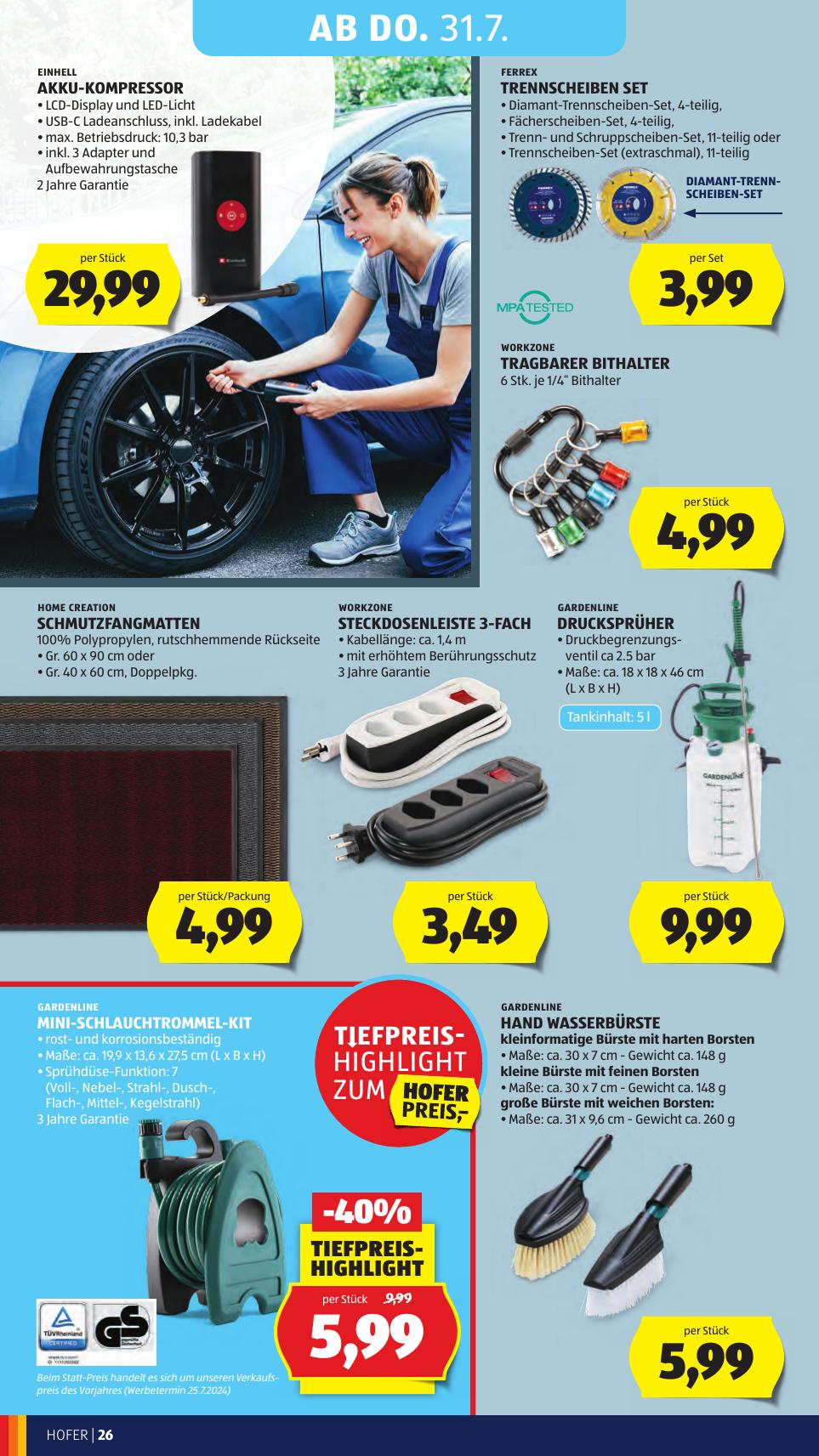 Hofer flyer page