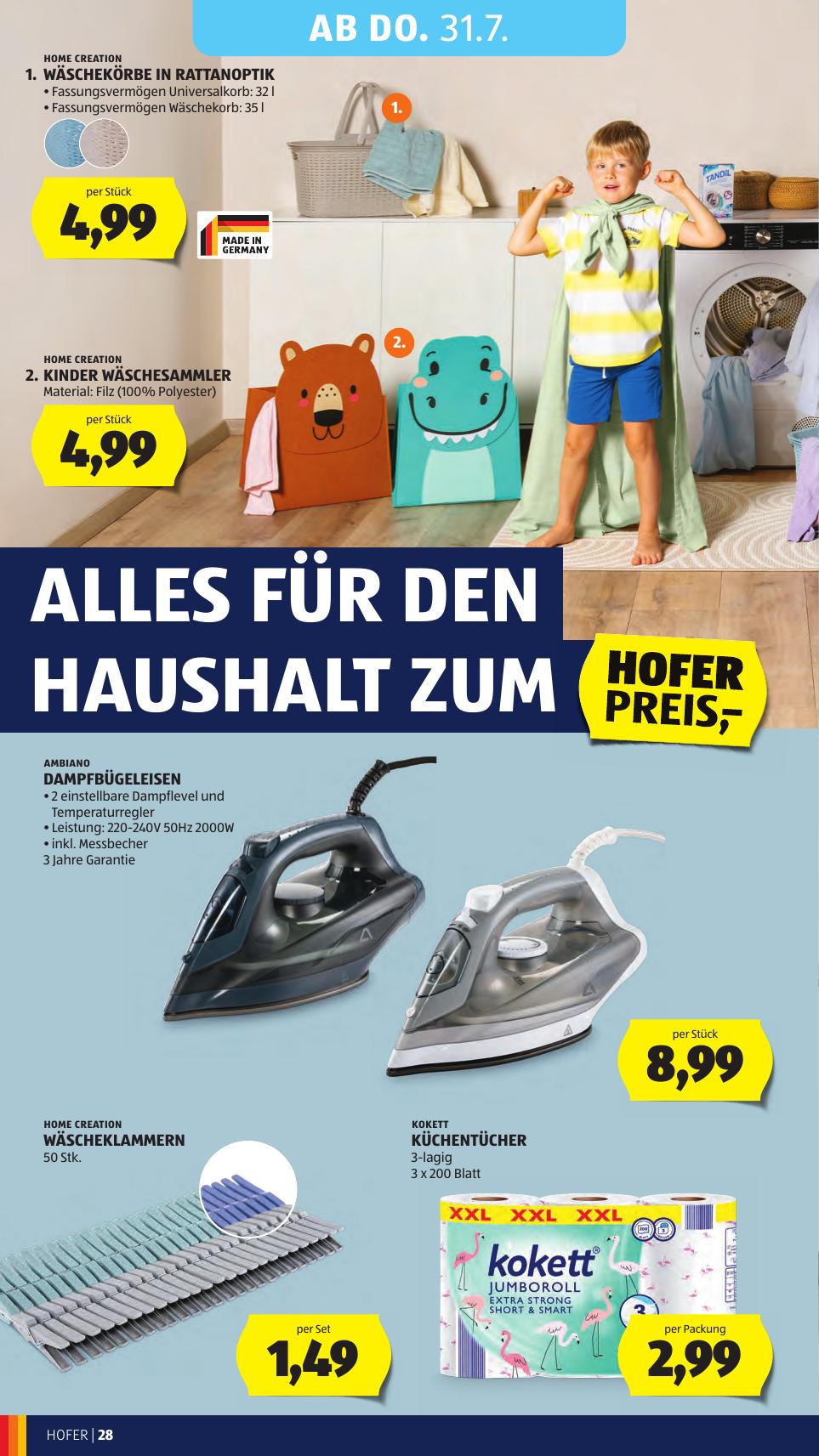 Hofer flyer page