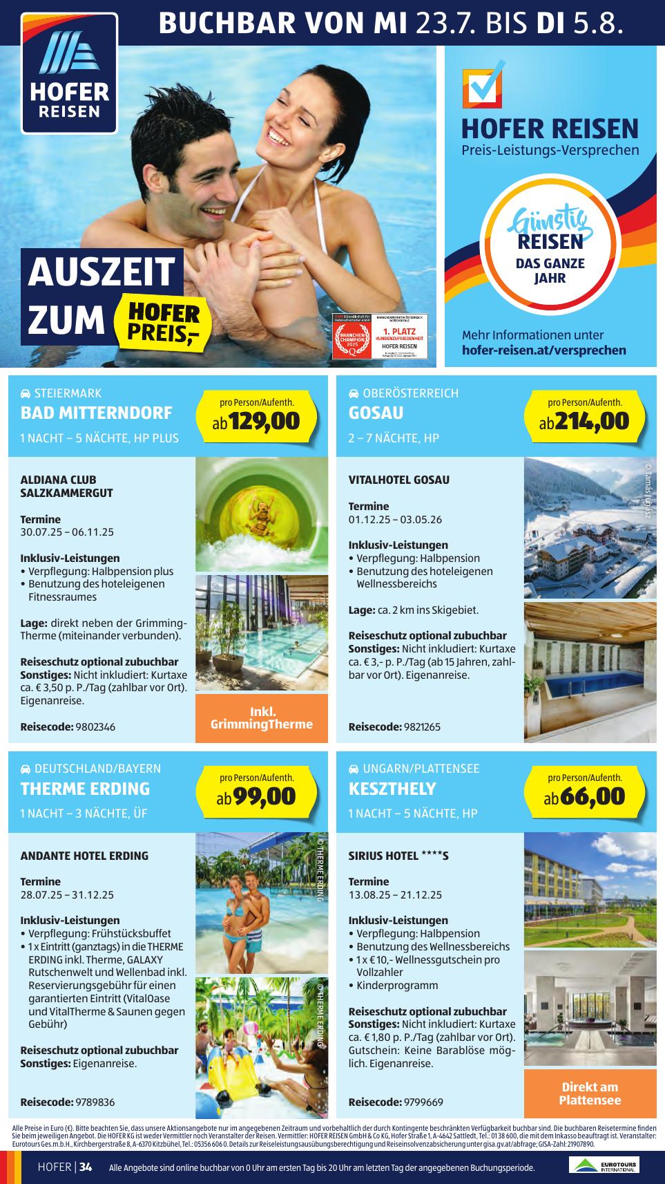 Hofer flyer page
