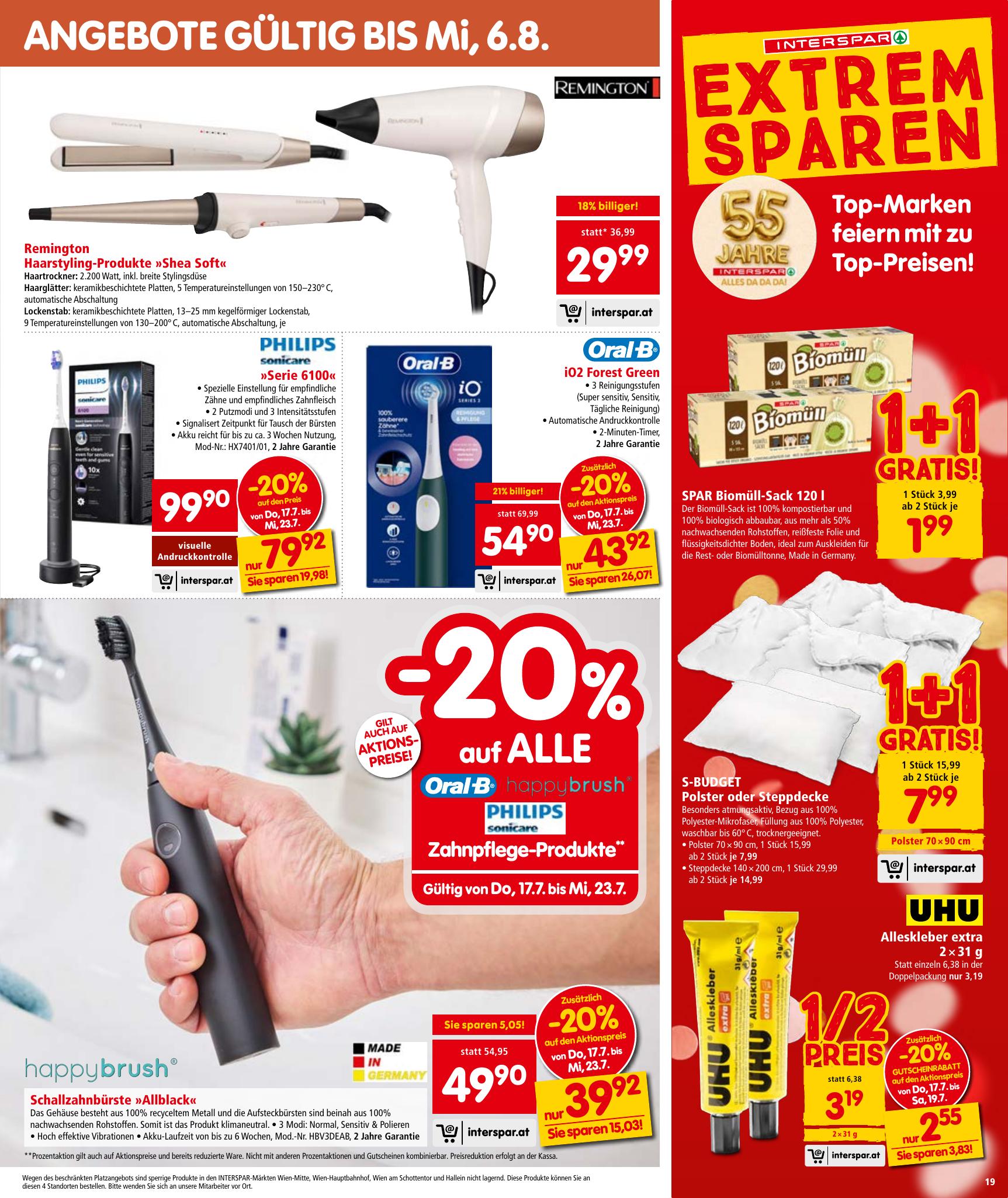 Interspar flyer page