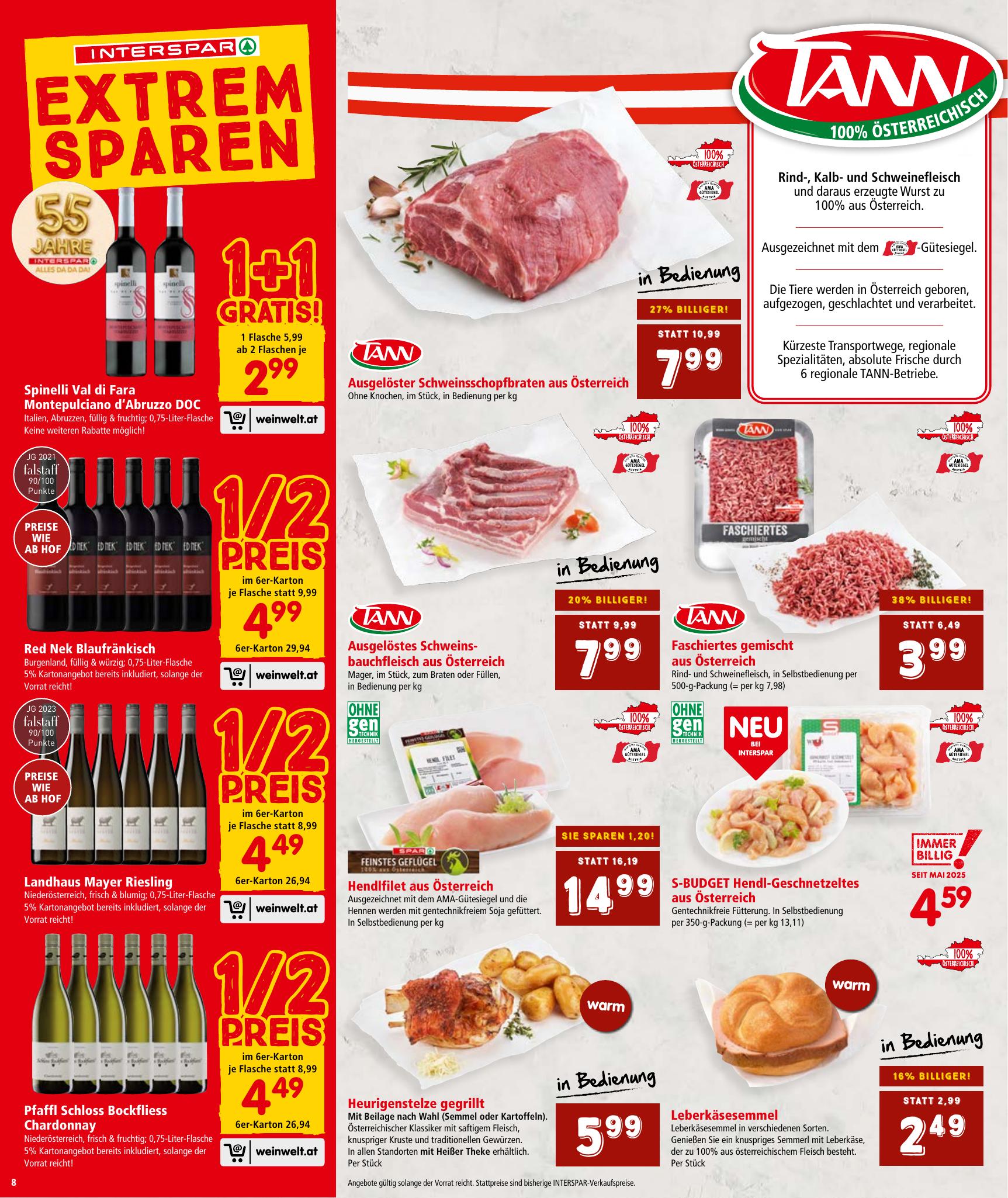 Interspar flyer page