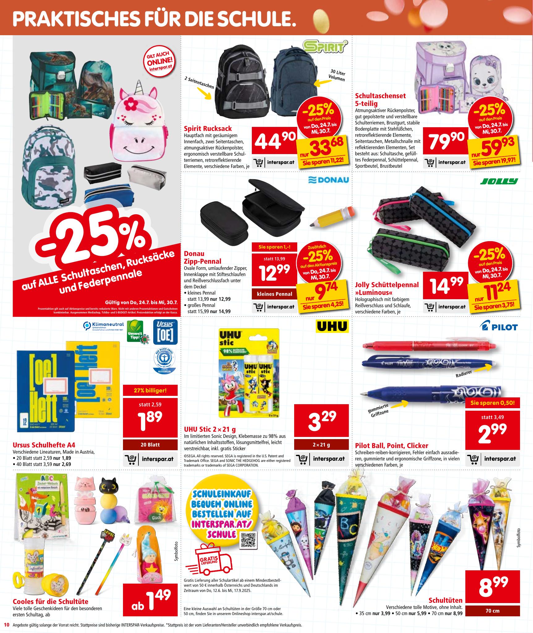Interspar flyer page