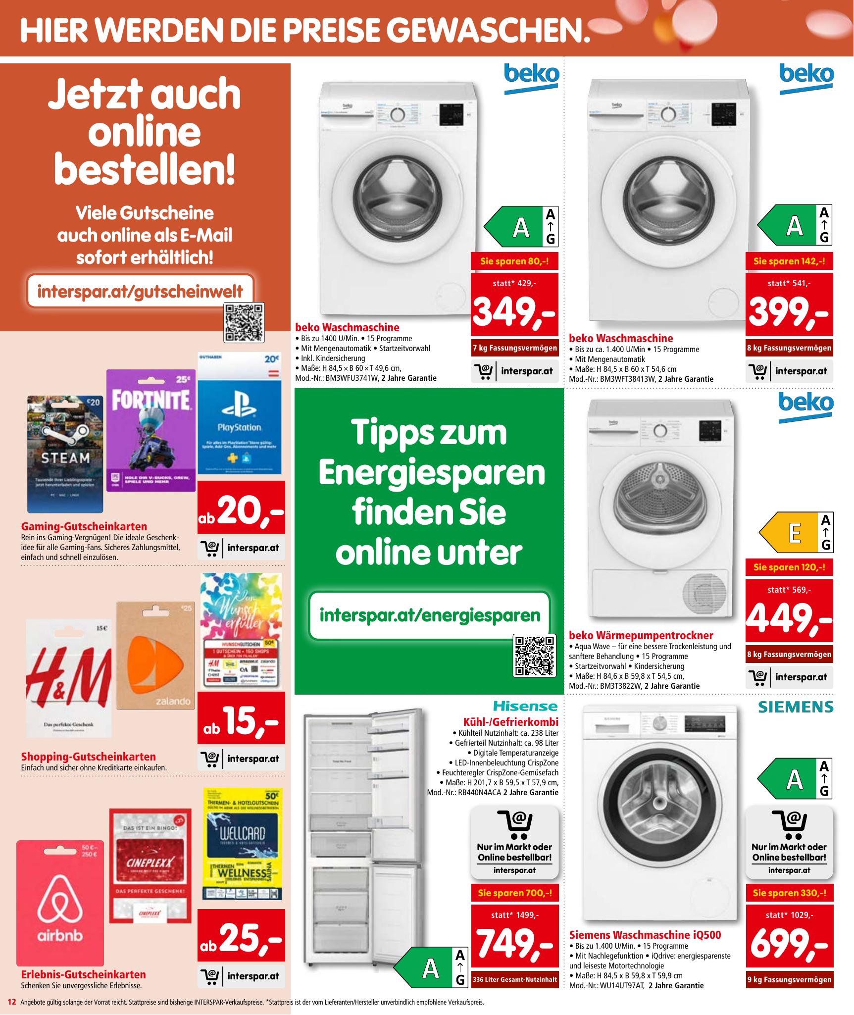 Interspar flyer page