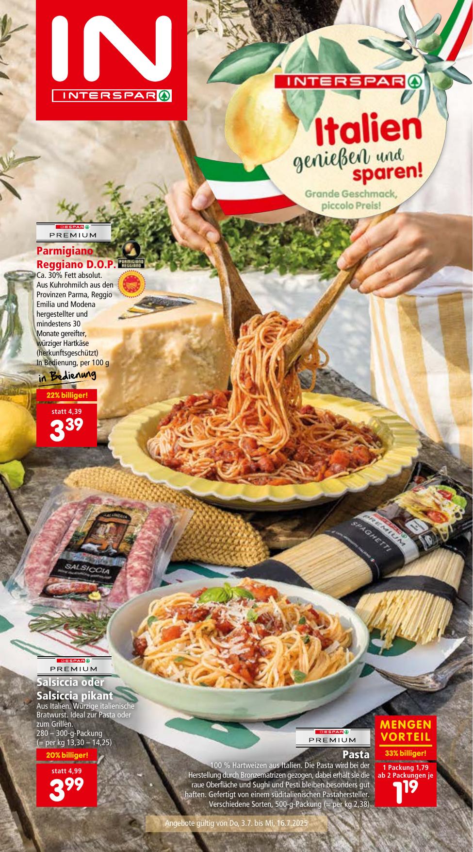 Interspar flyer page