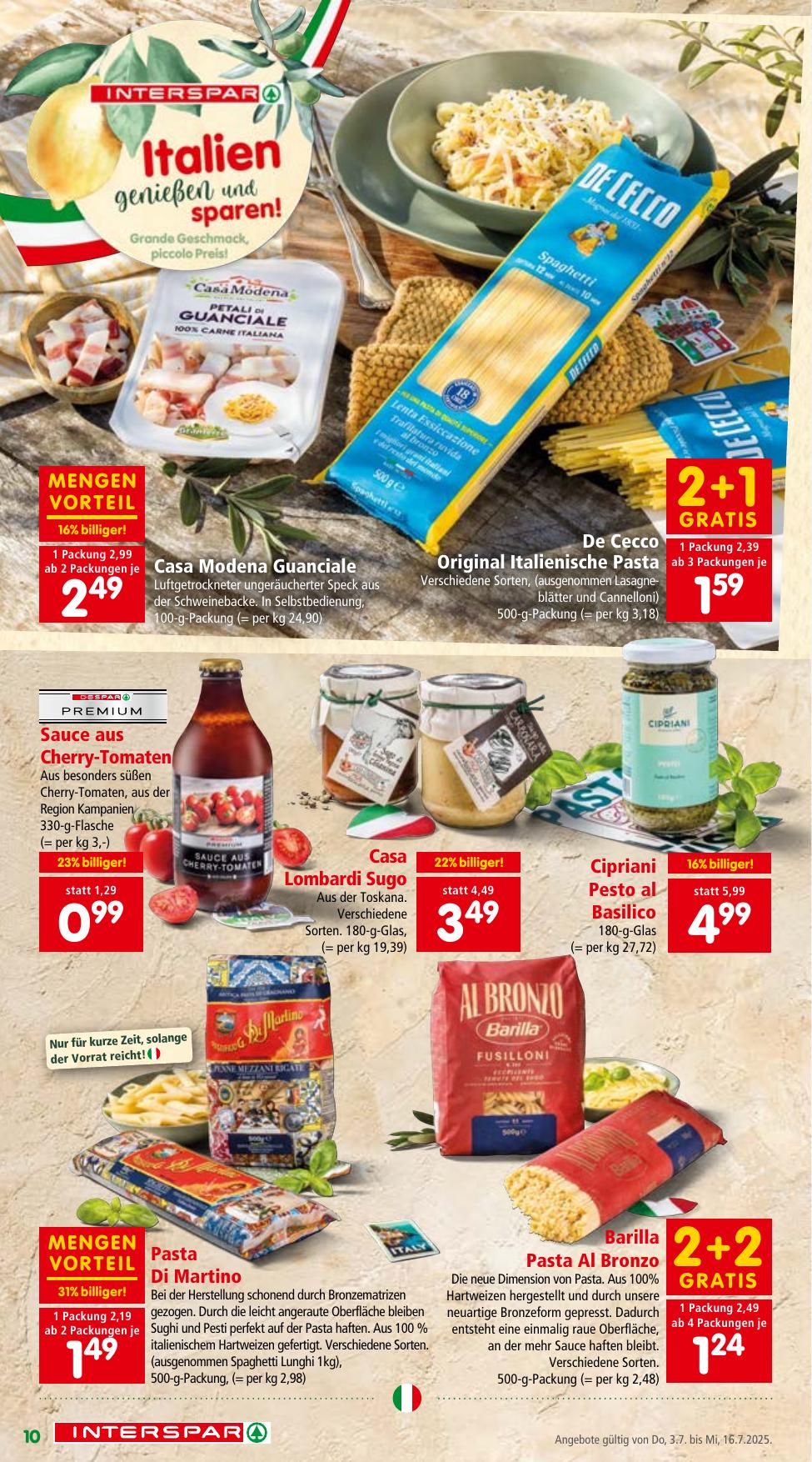 Interspar flyer page