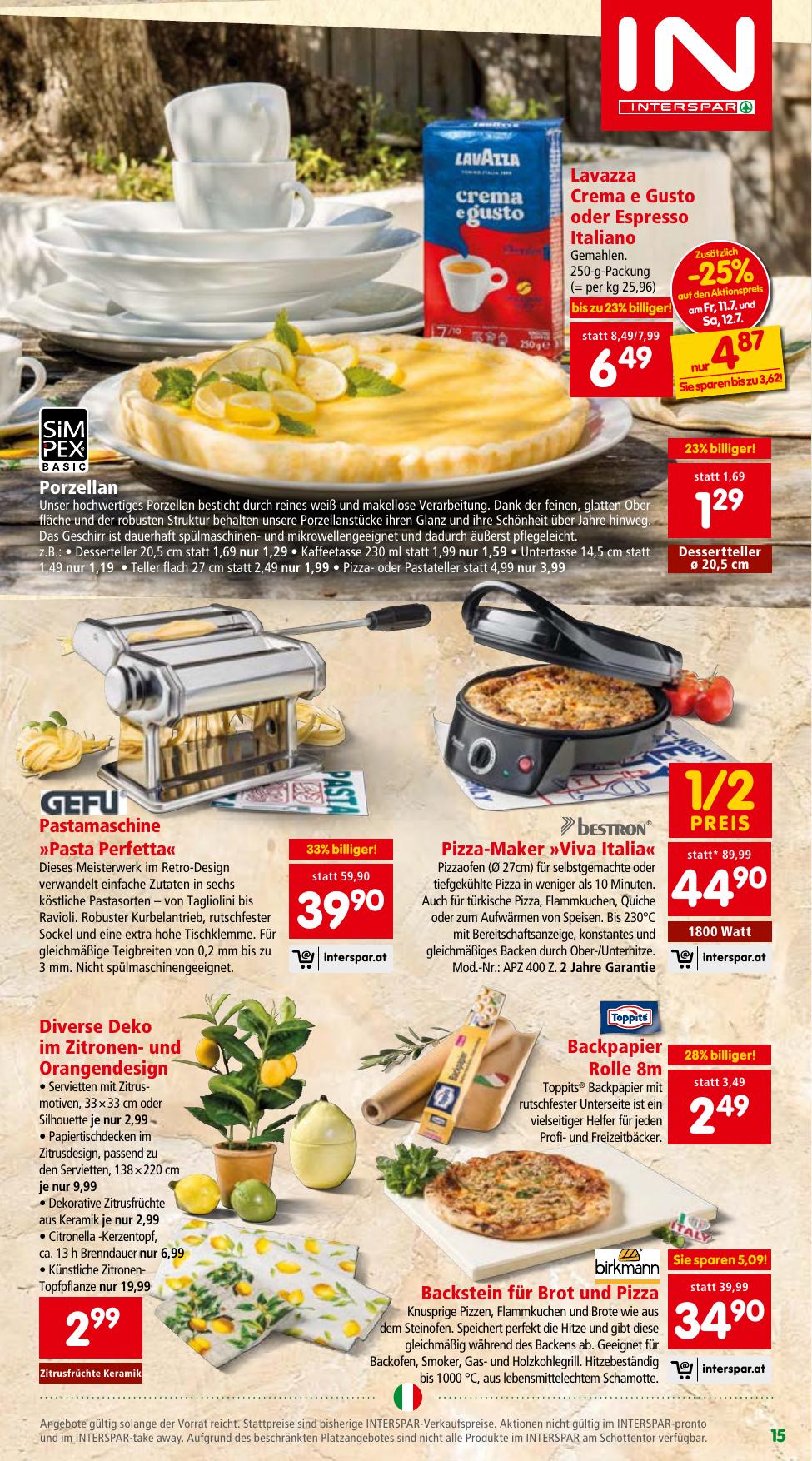 Interspar flyer page