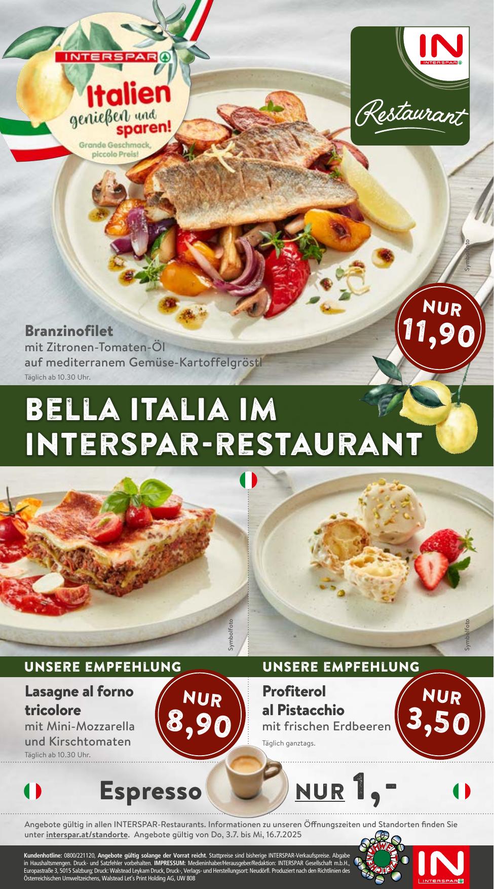 Interspar flyer page