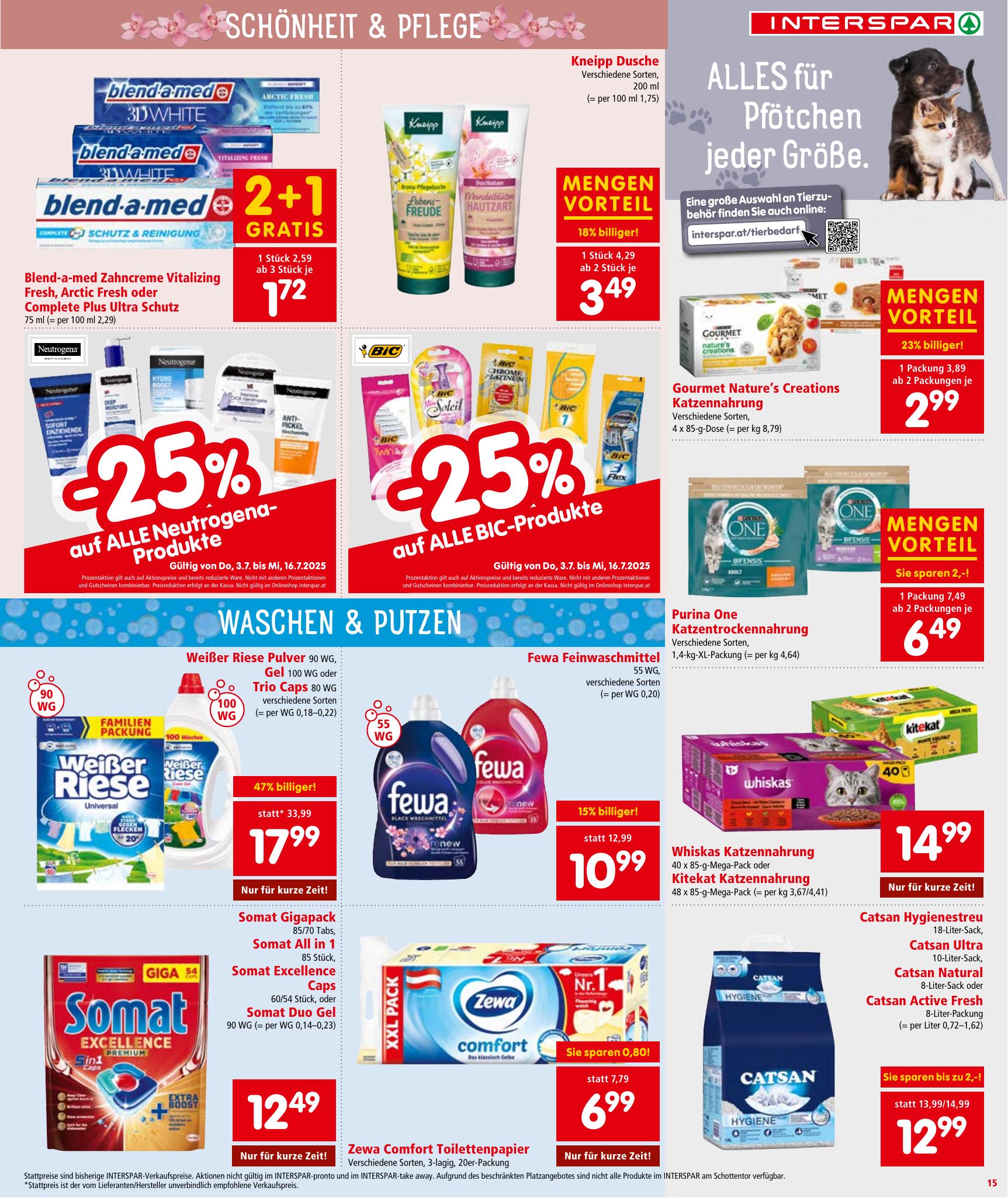 Interspar flyer page