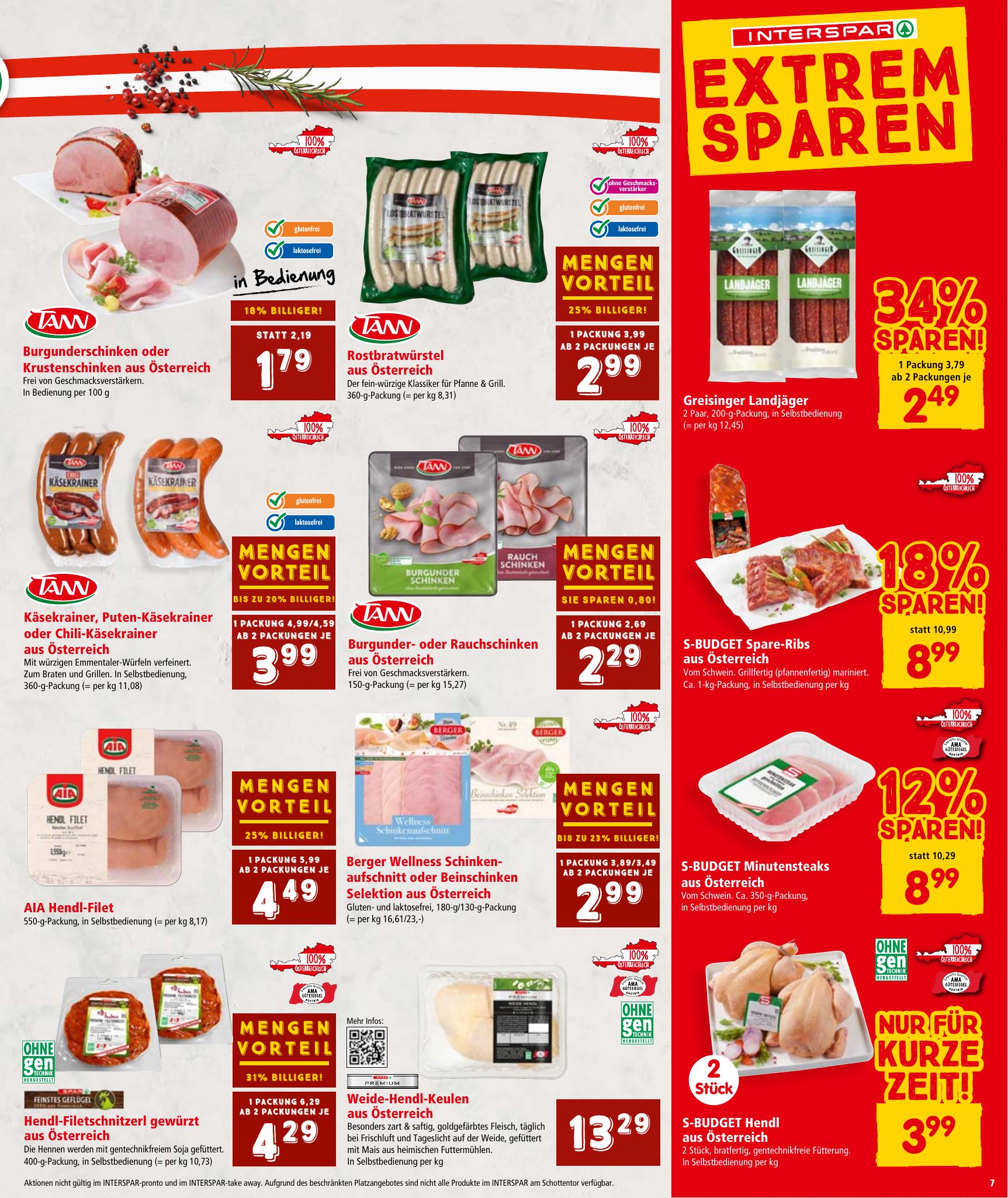 Interspar flyer page