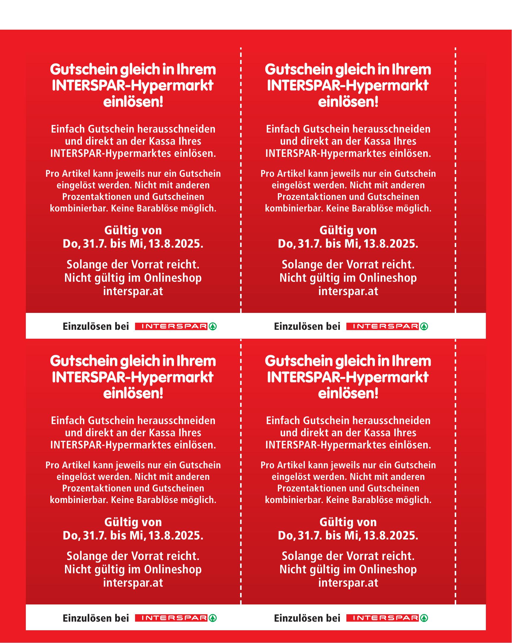 Interspar flyer page