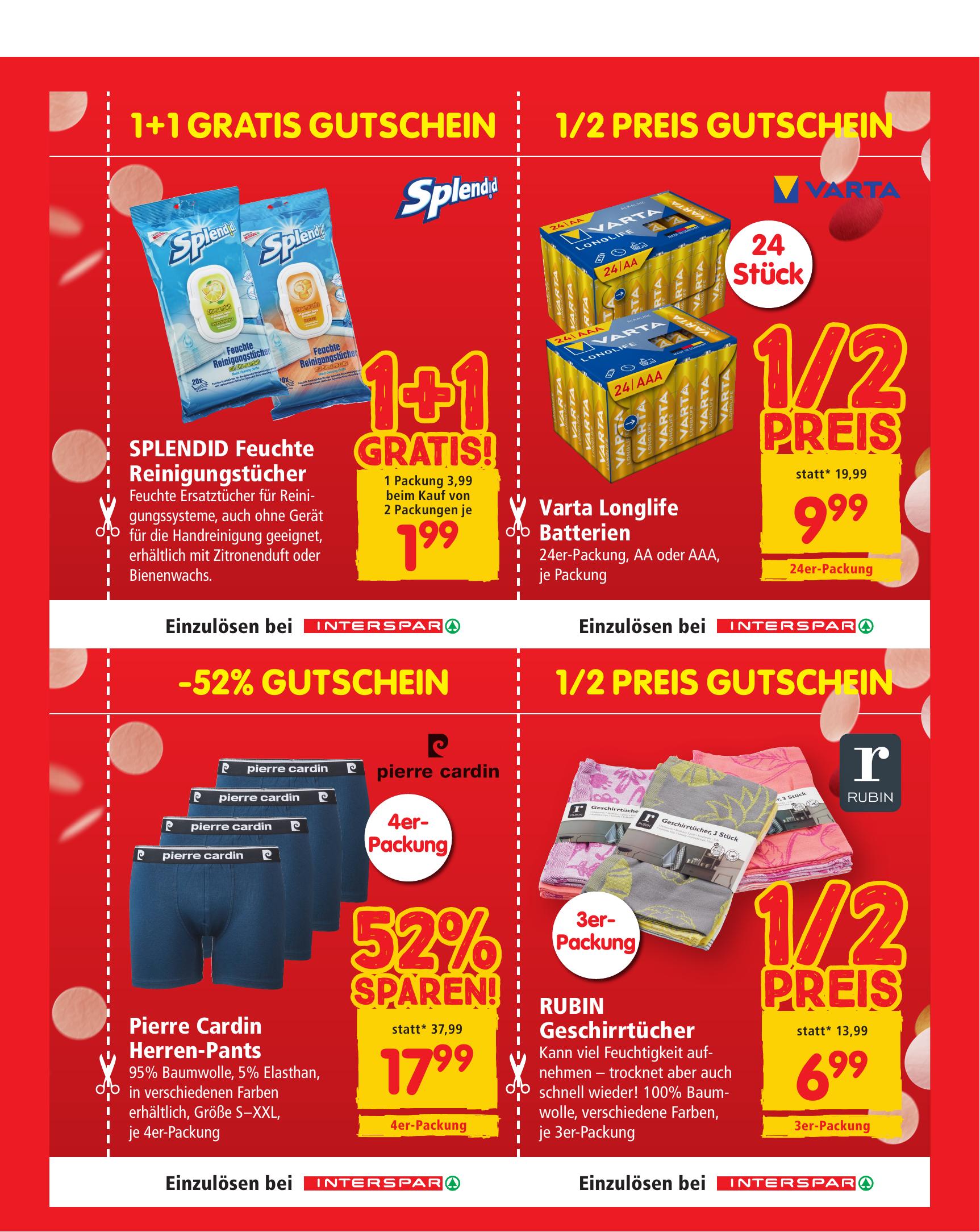 Interspar flyer page