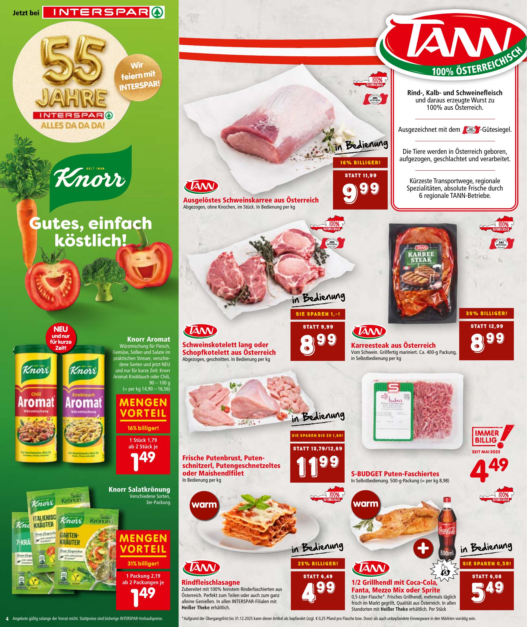 Interspar flyer page