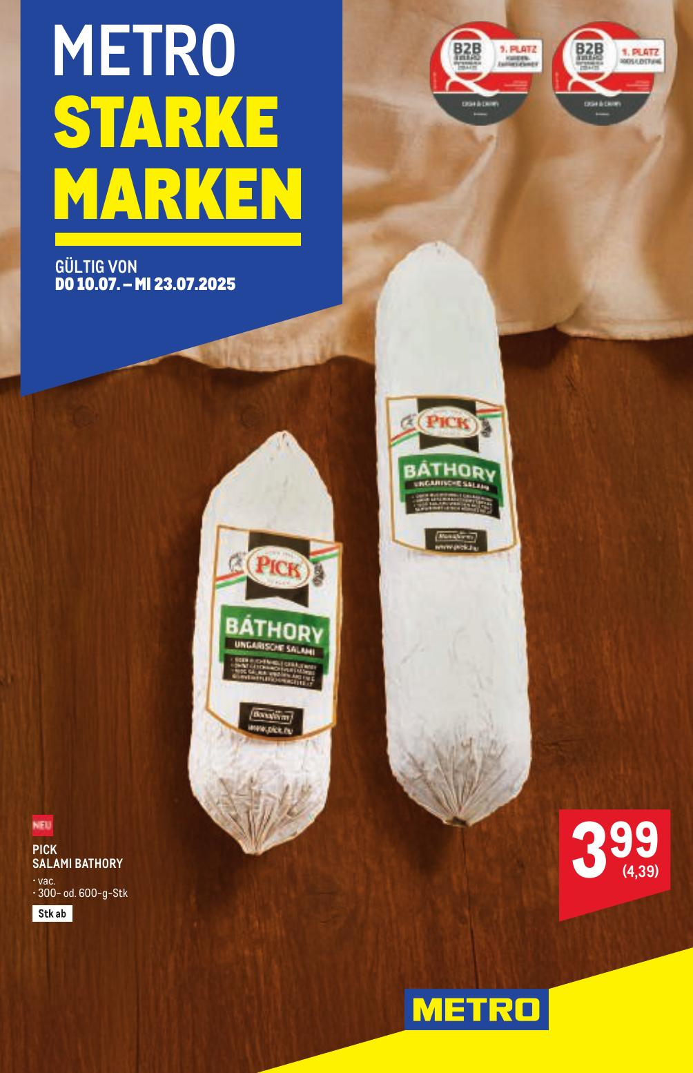 Metro Grosse Marken flyer page