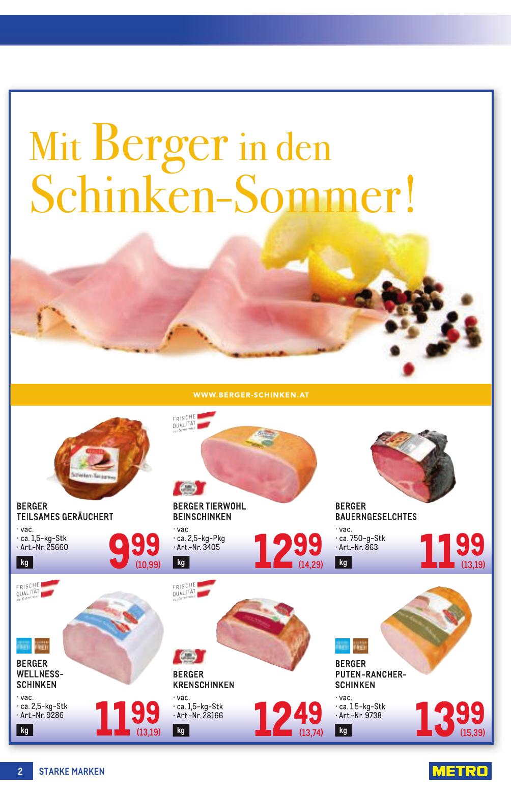 Metro Grosse Marken flyer page