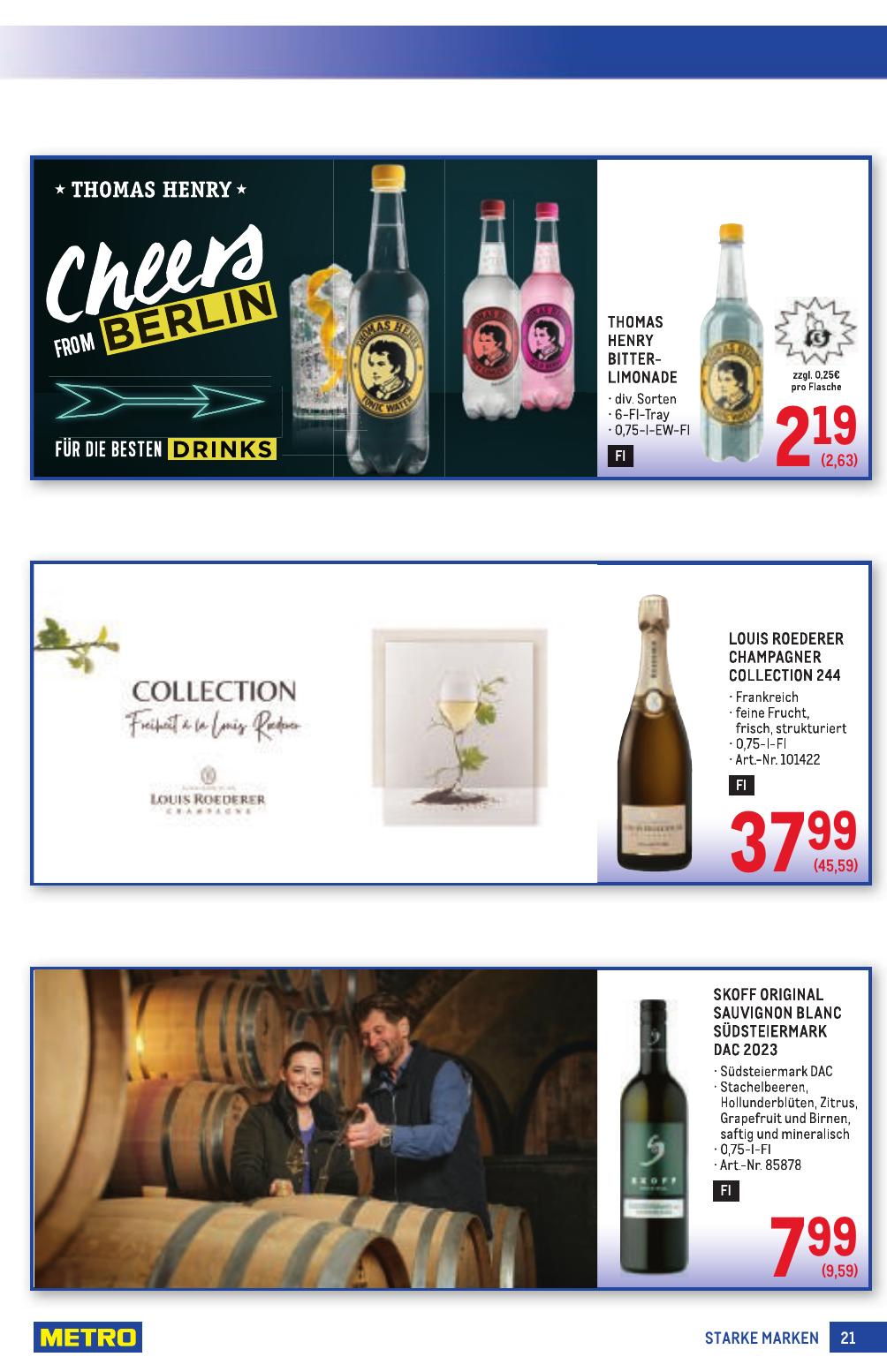 Metro Grosse Marken flyer page