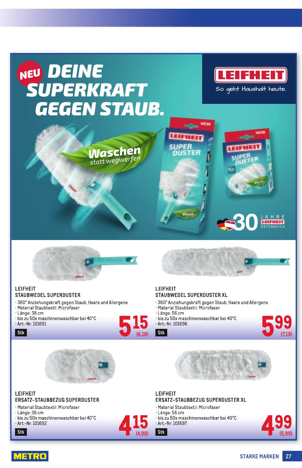 Metro Grosse Marken flyer page