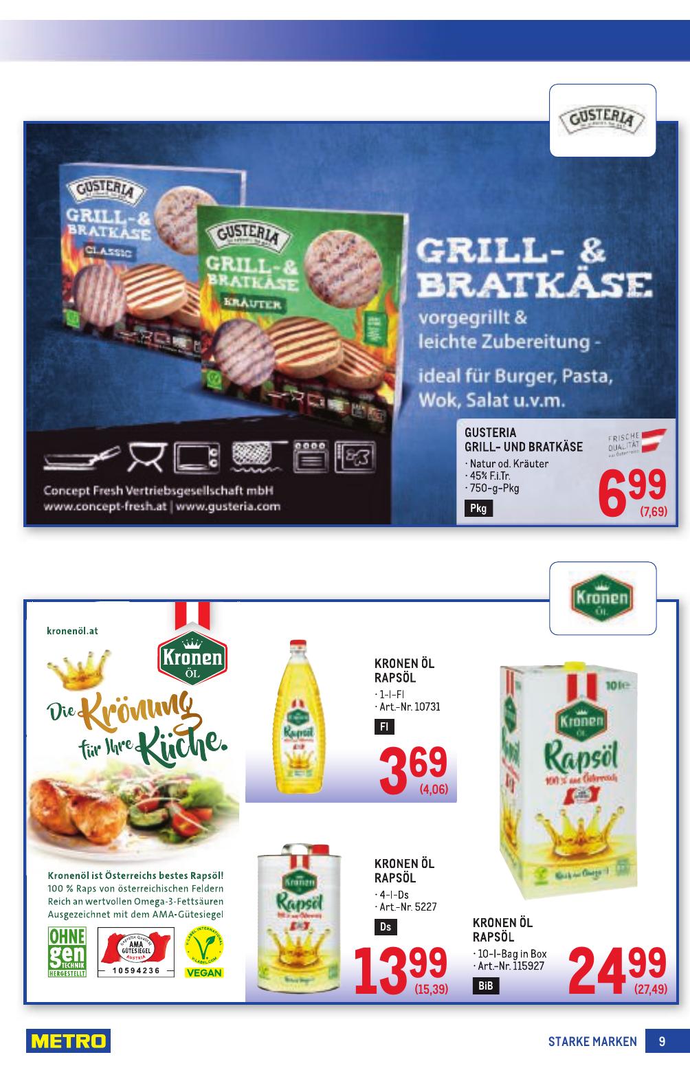 Metro Grosse Marken flyer page