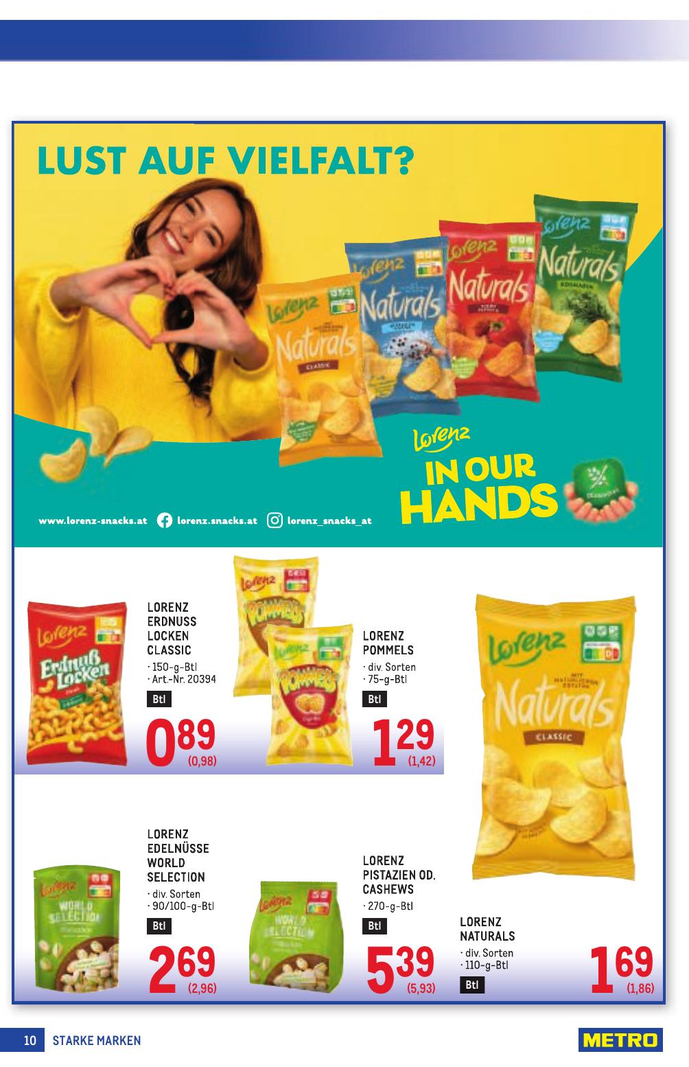 Metro Grosse Marken flyer page