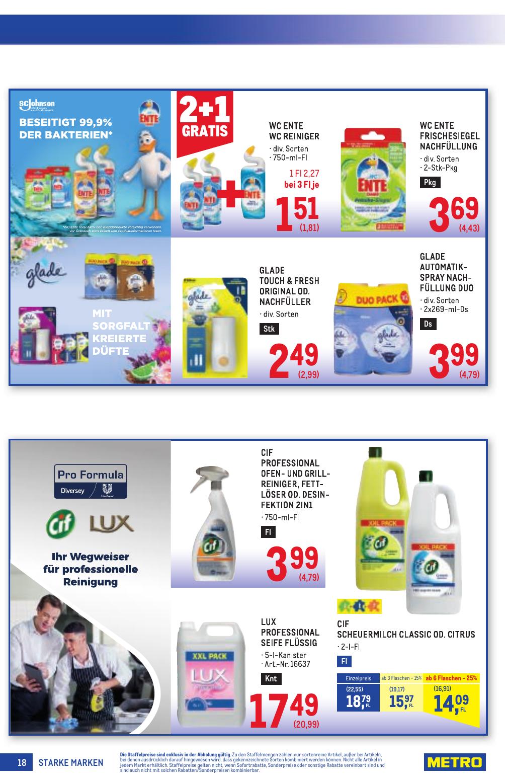 Metro Grosse Marken flyer page