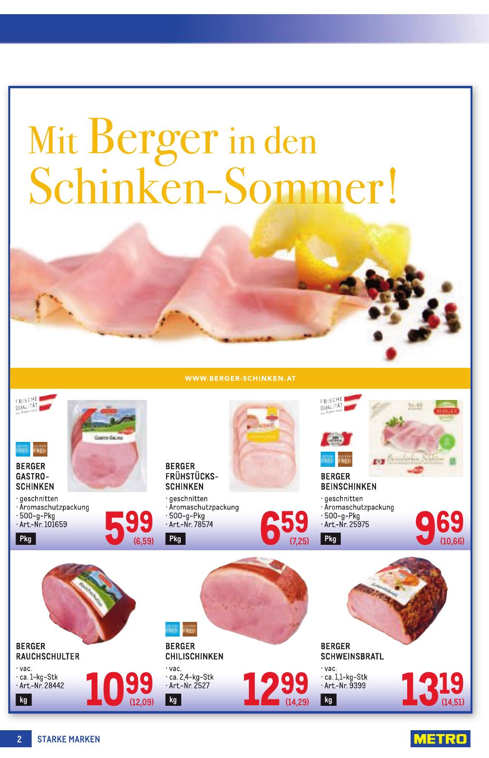 Metro Grosse Marken flyer page