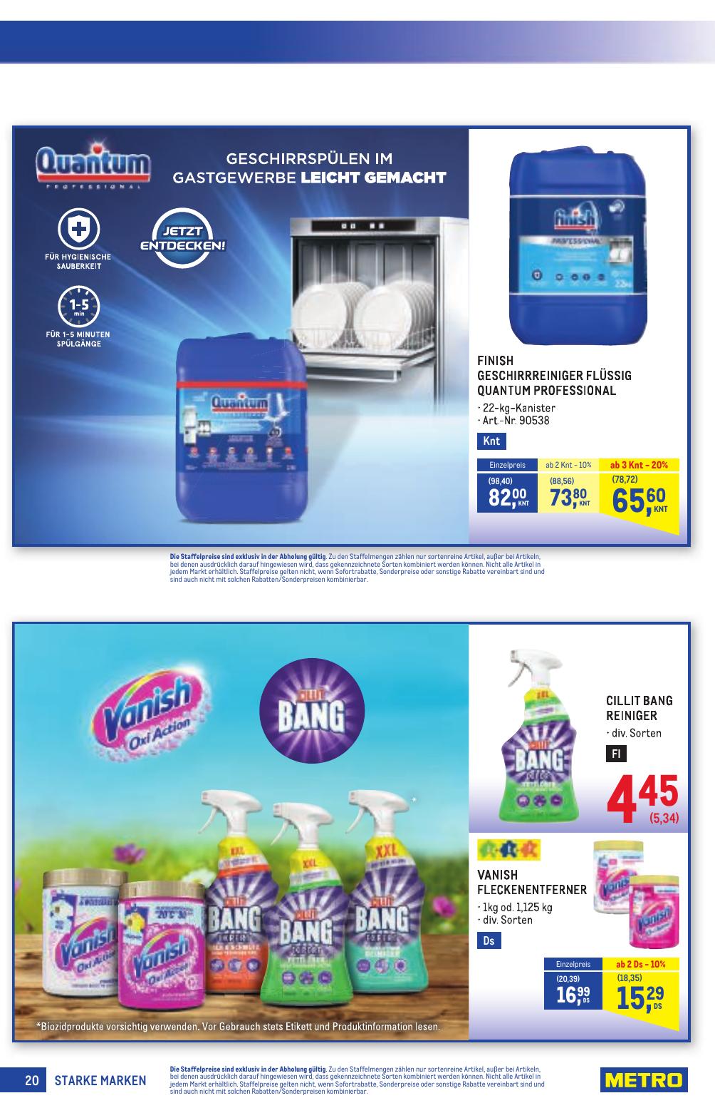 Metro Grosse Marken flyer page