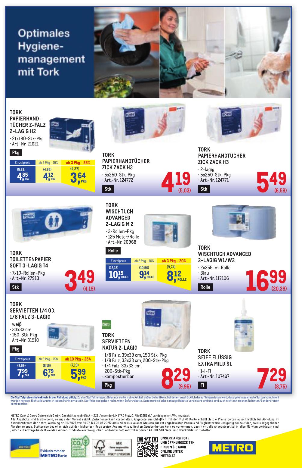 Metro Grosse Marken flyer page