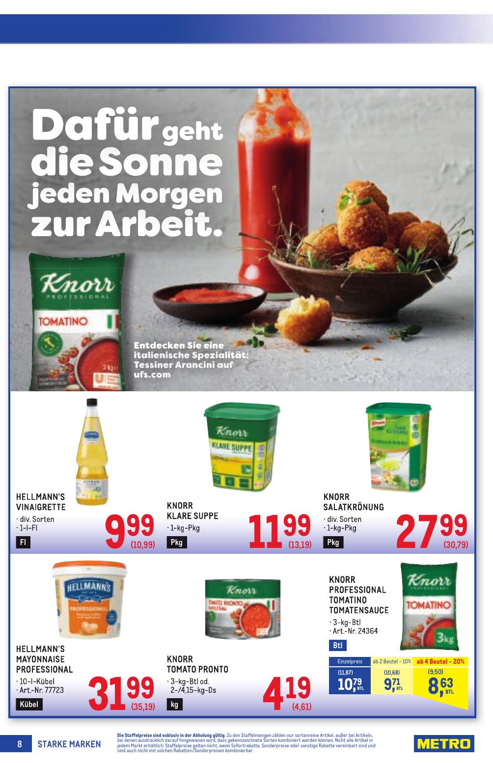 Metro Grosse Marken flyer page
