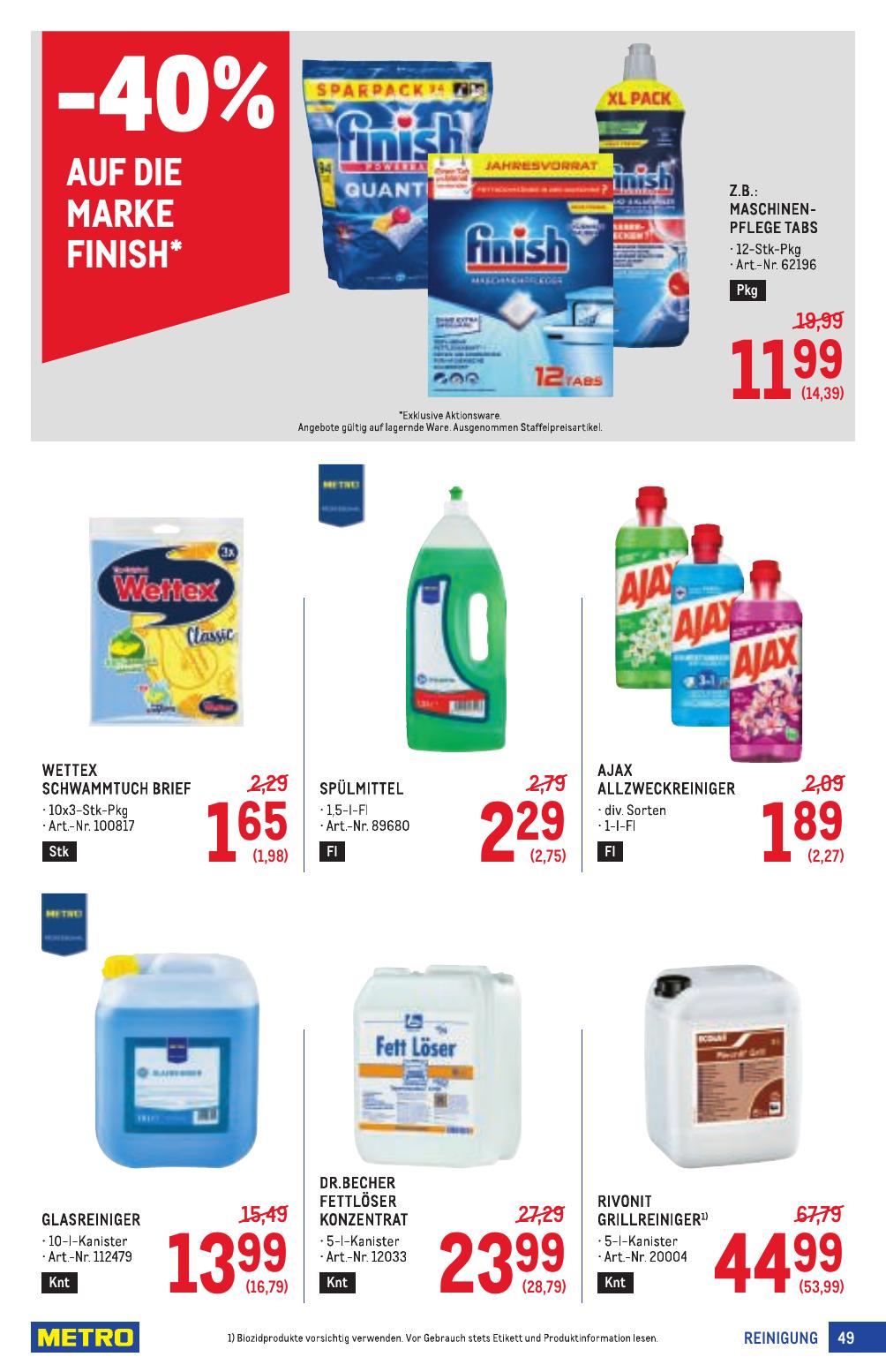 Metro Profi flyer page