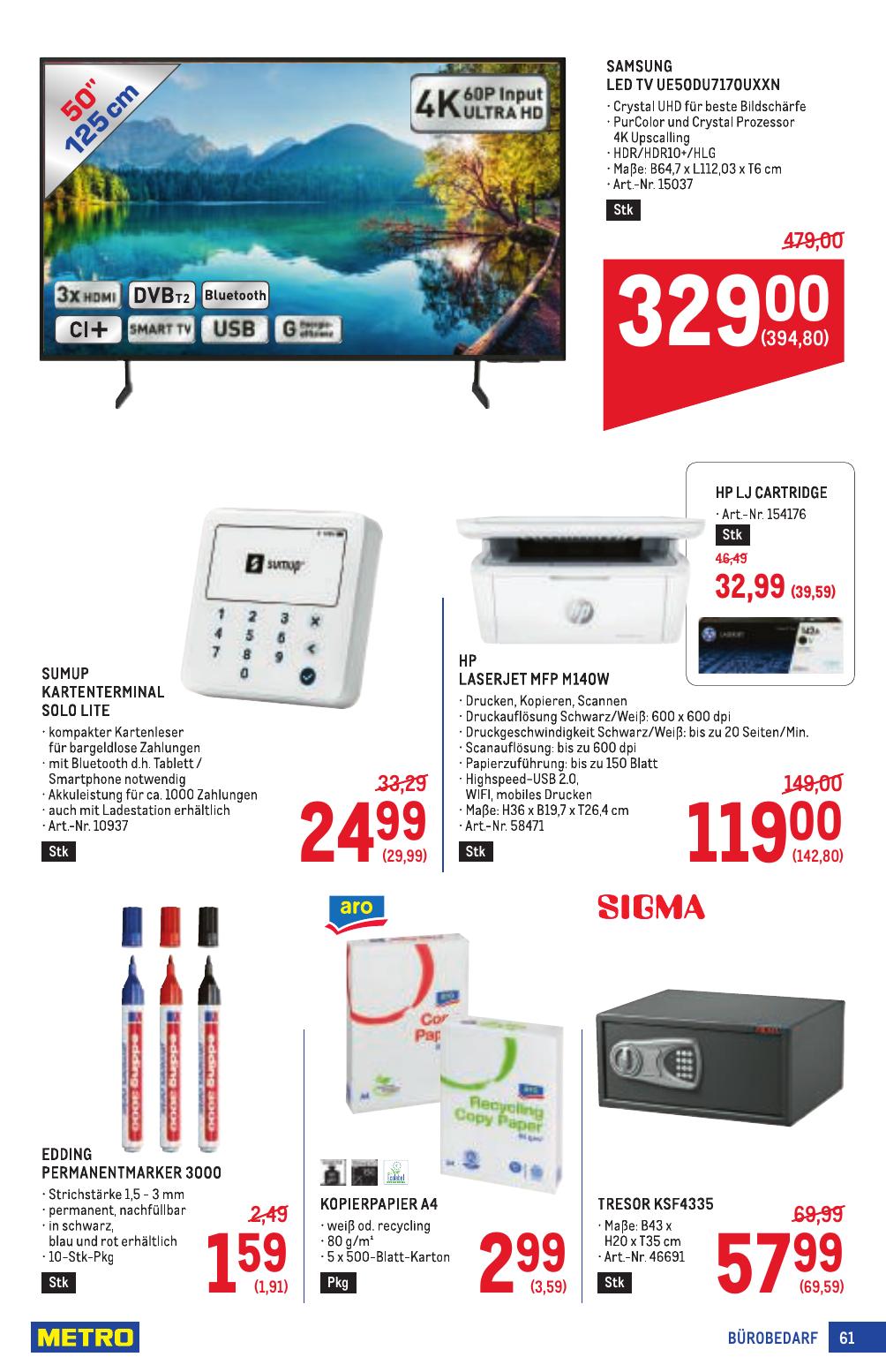 Metro Profi flyer page