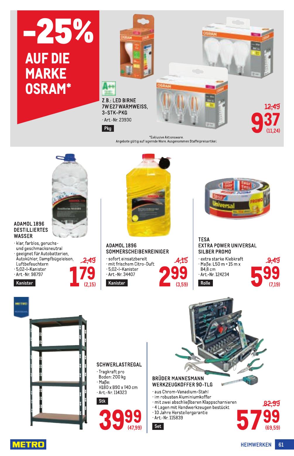 Metro Profi flyer page