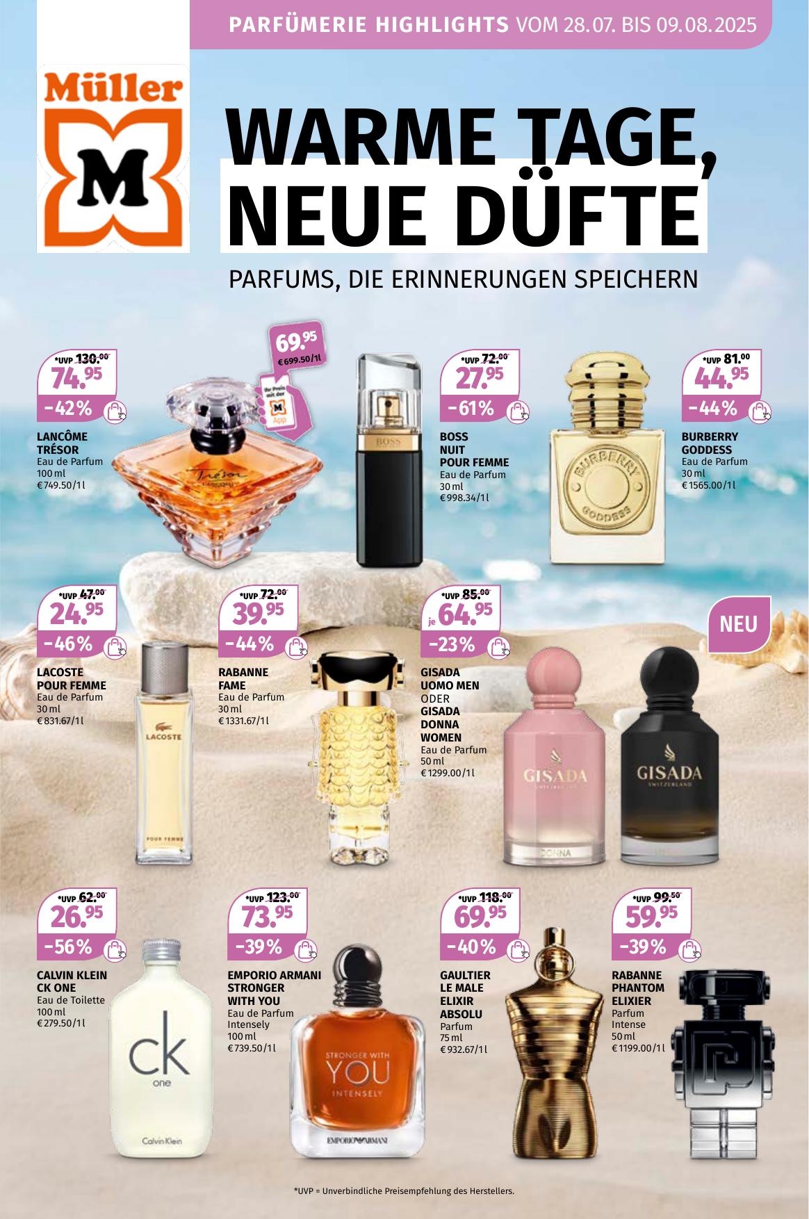 MÃ¼ller Parfumerie flyer page