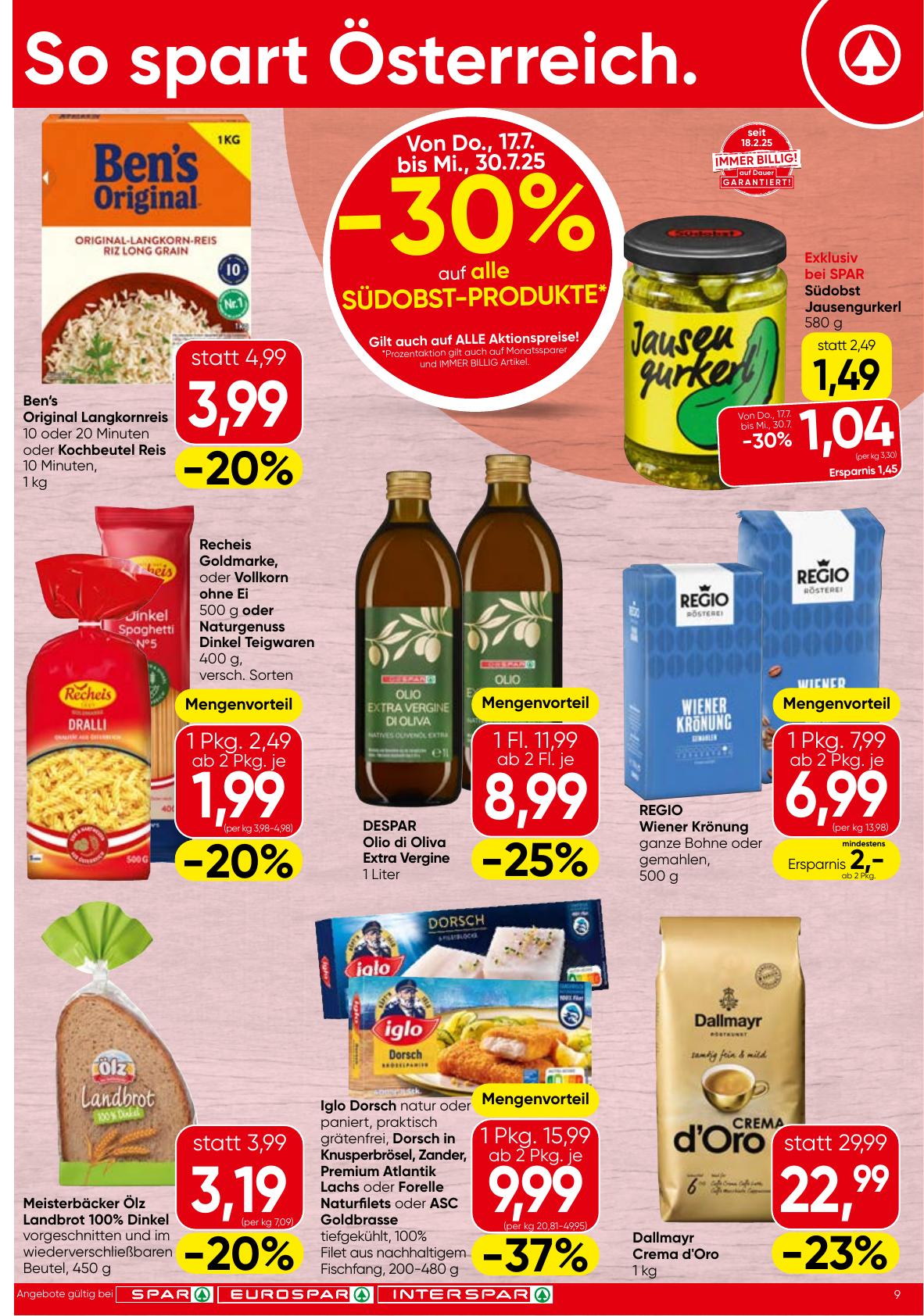 Spar flyer page