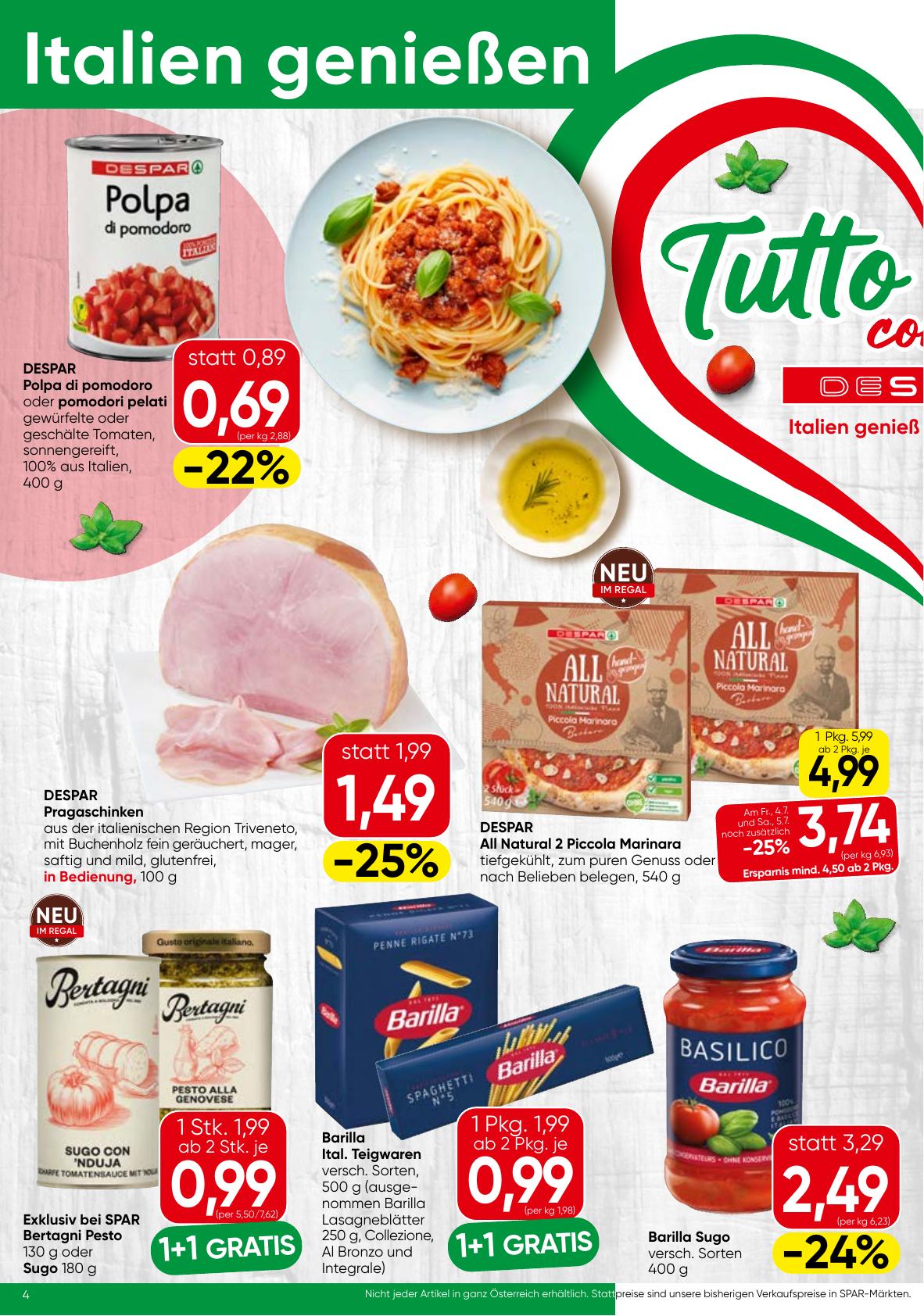 Spar flyer page