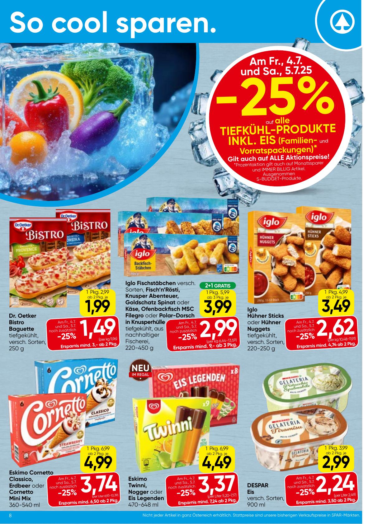 Spar flyer page