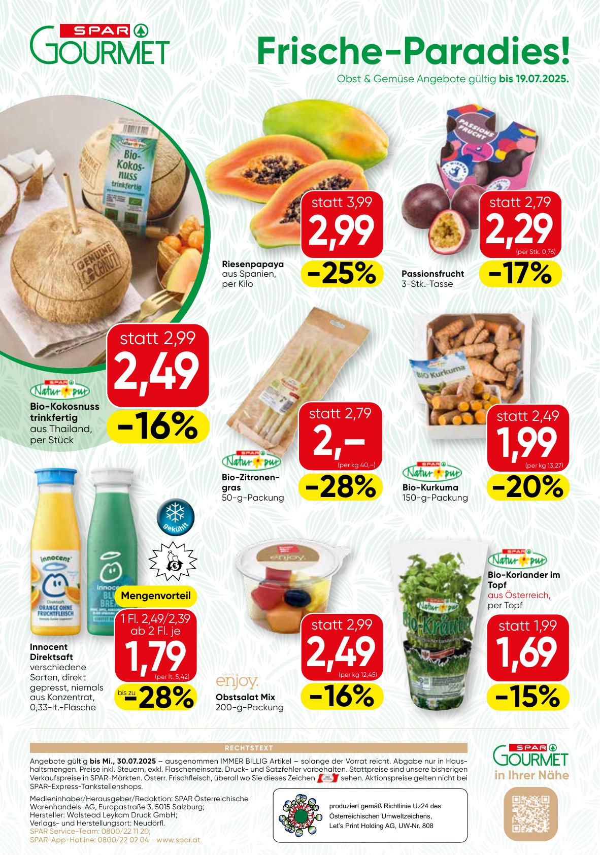 Spar Gourmet flyer page