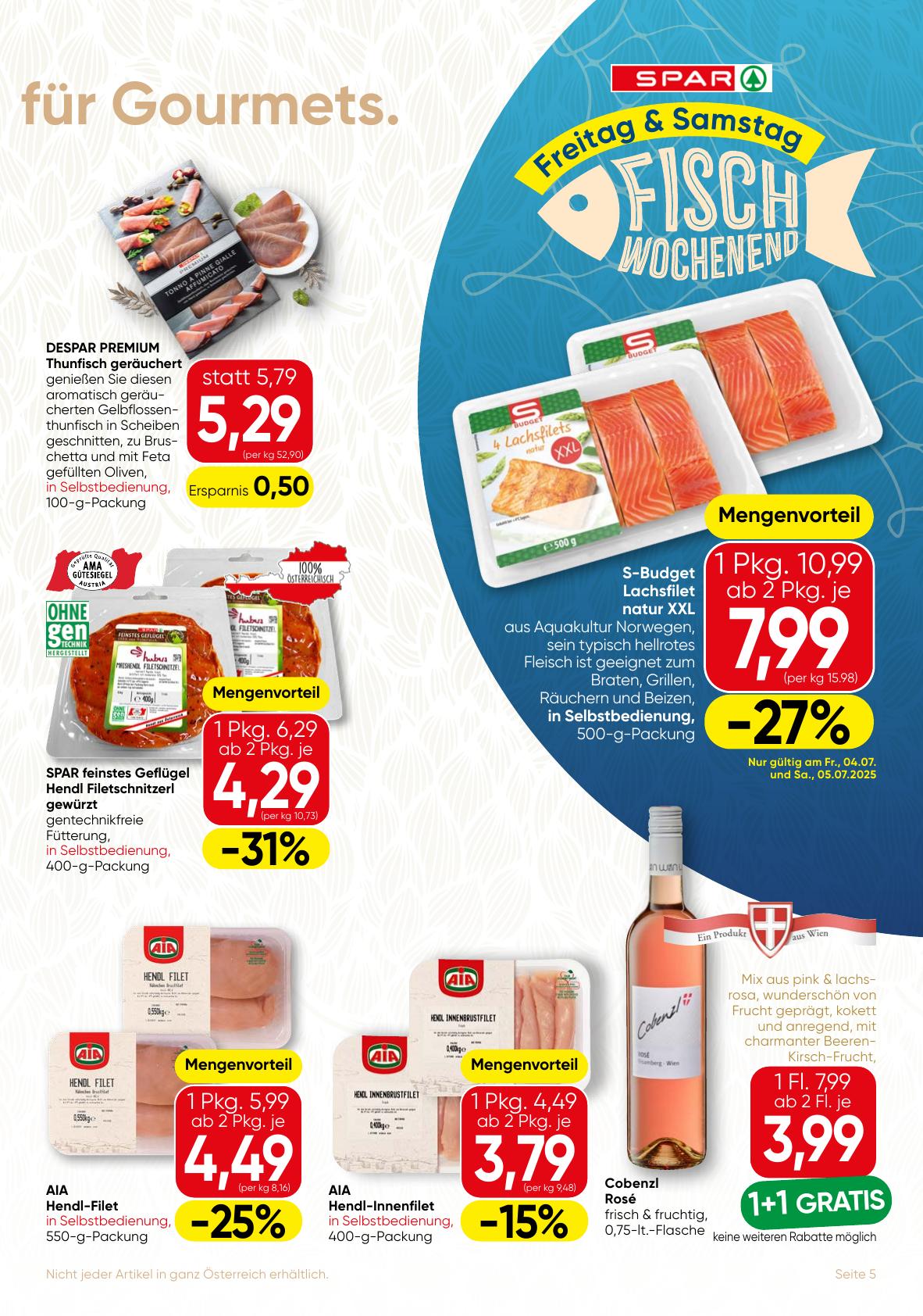Spar Gourmet flyer page