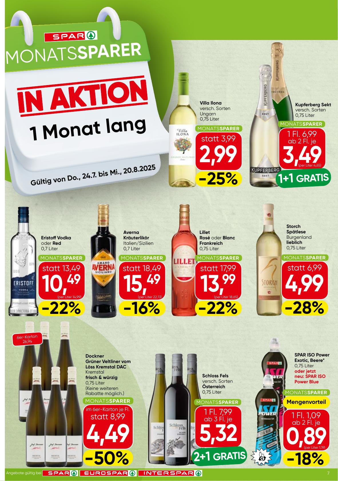 Spar Monatssparer flyer page