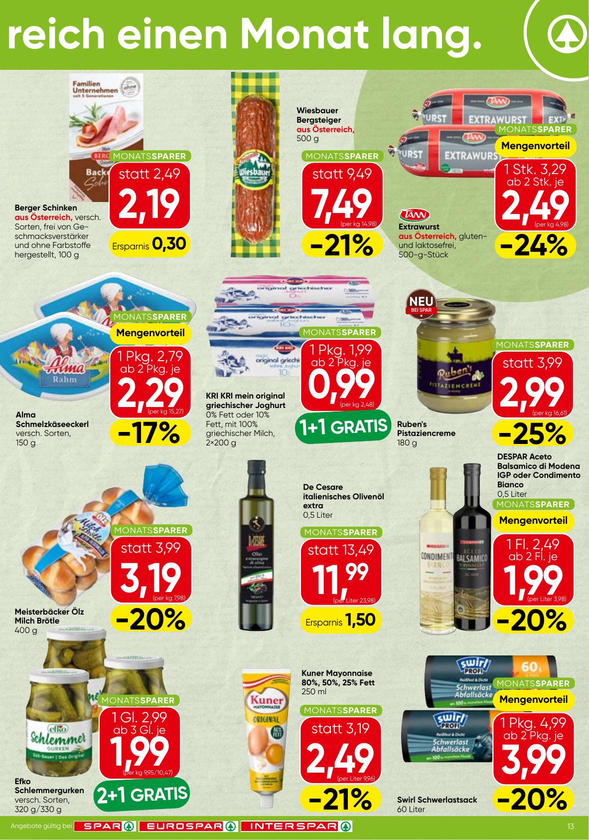 Spar Monatssparer flyer page