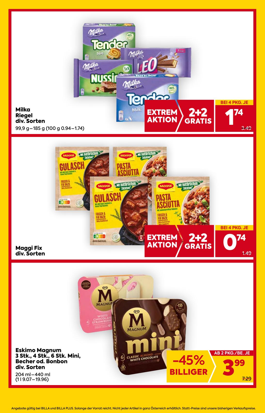 Billa flyer page