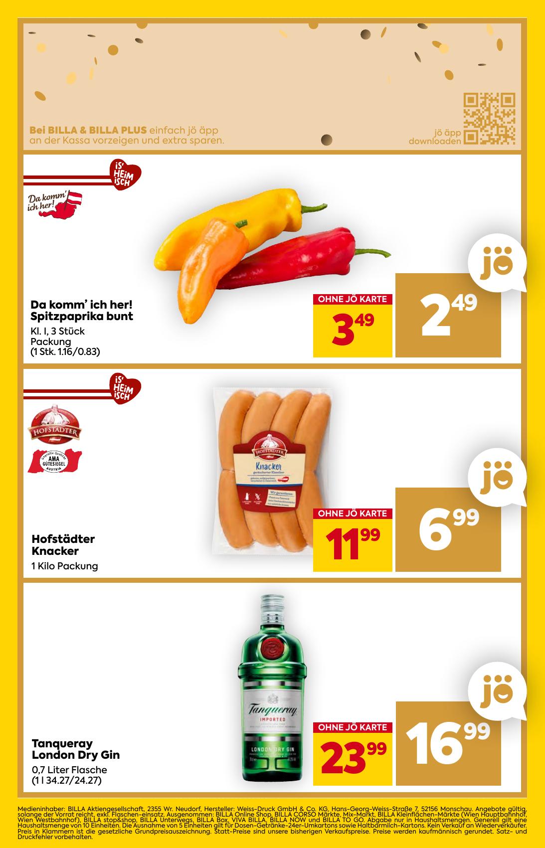 Billa flyer page
