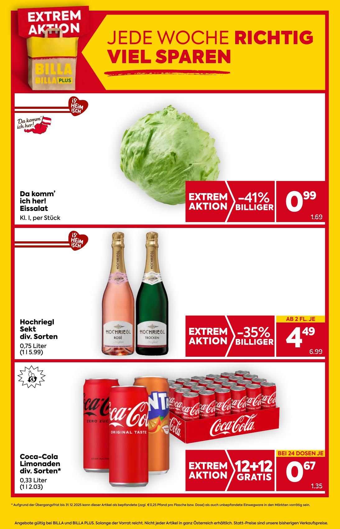 Billa flyer page