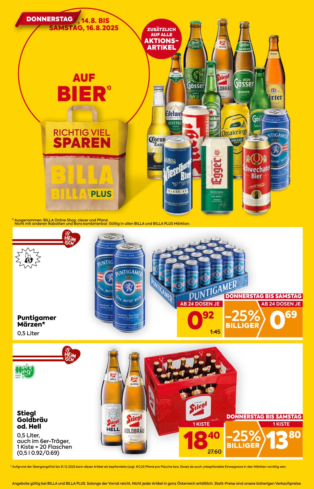 Billa flyer page