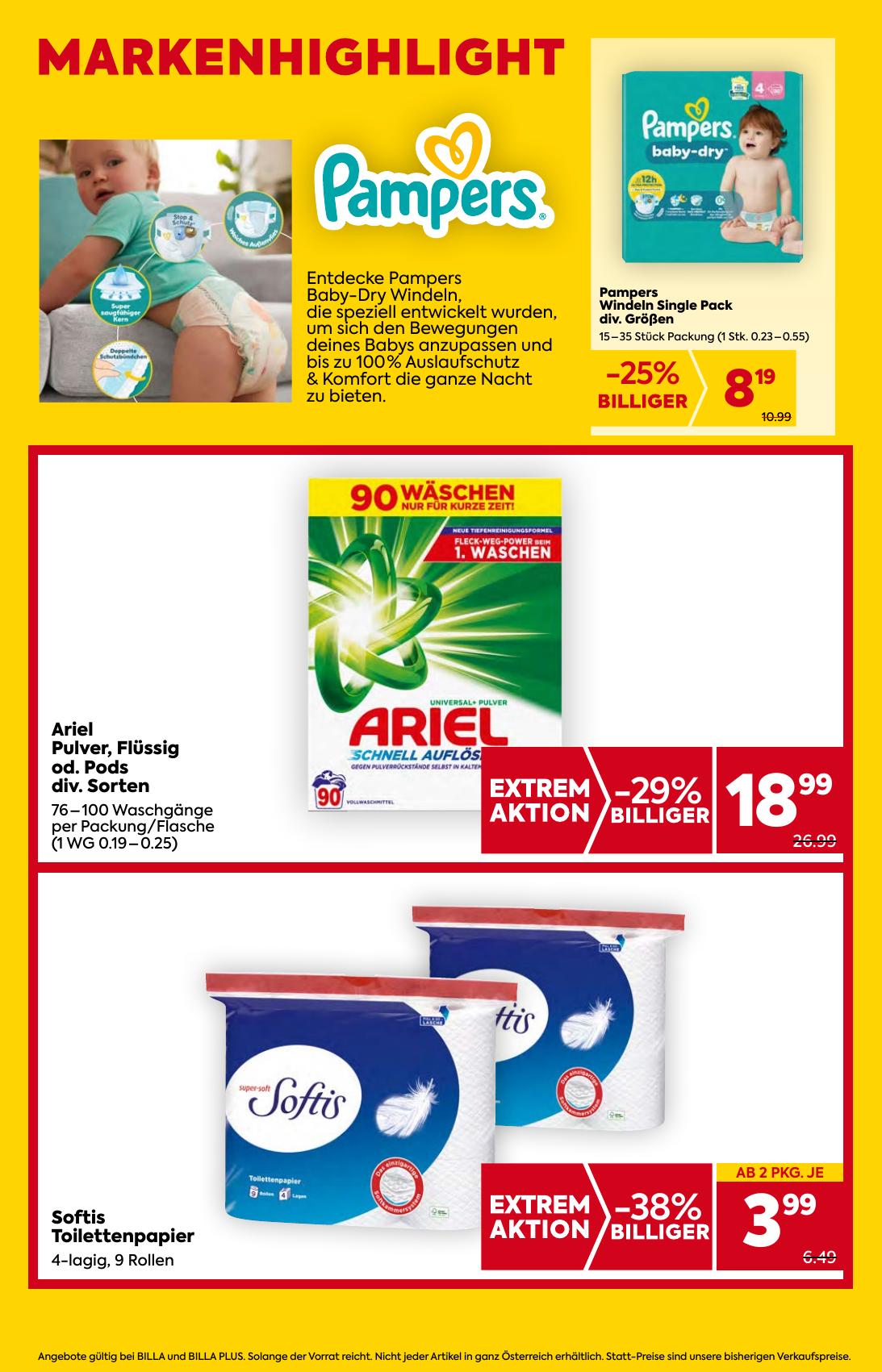 Billa flyer page