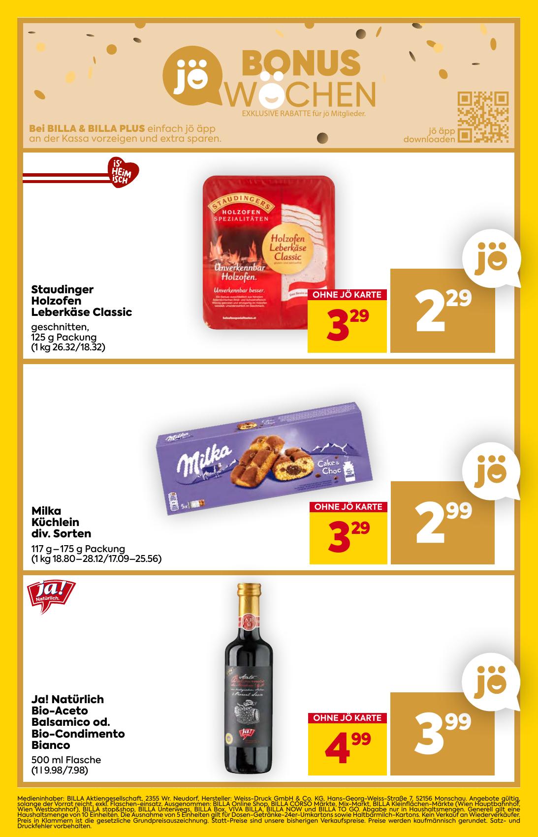 Billa flyer page