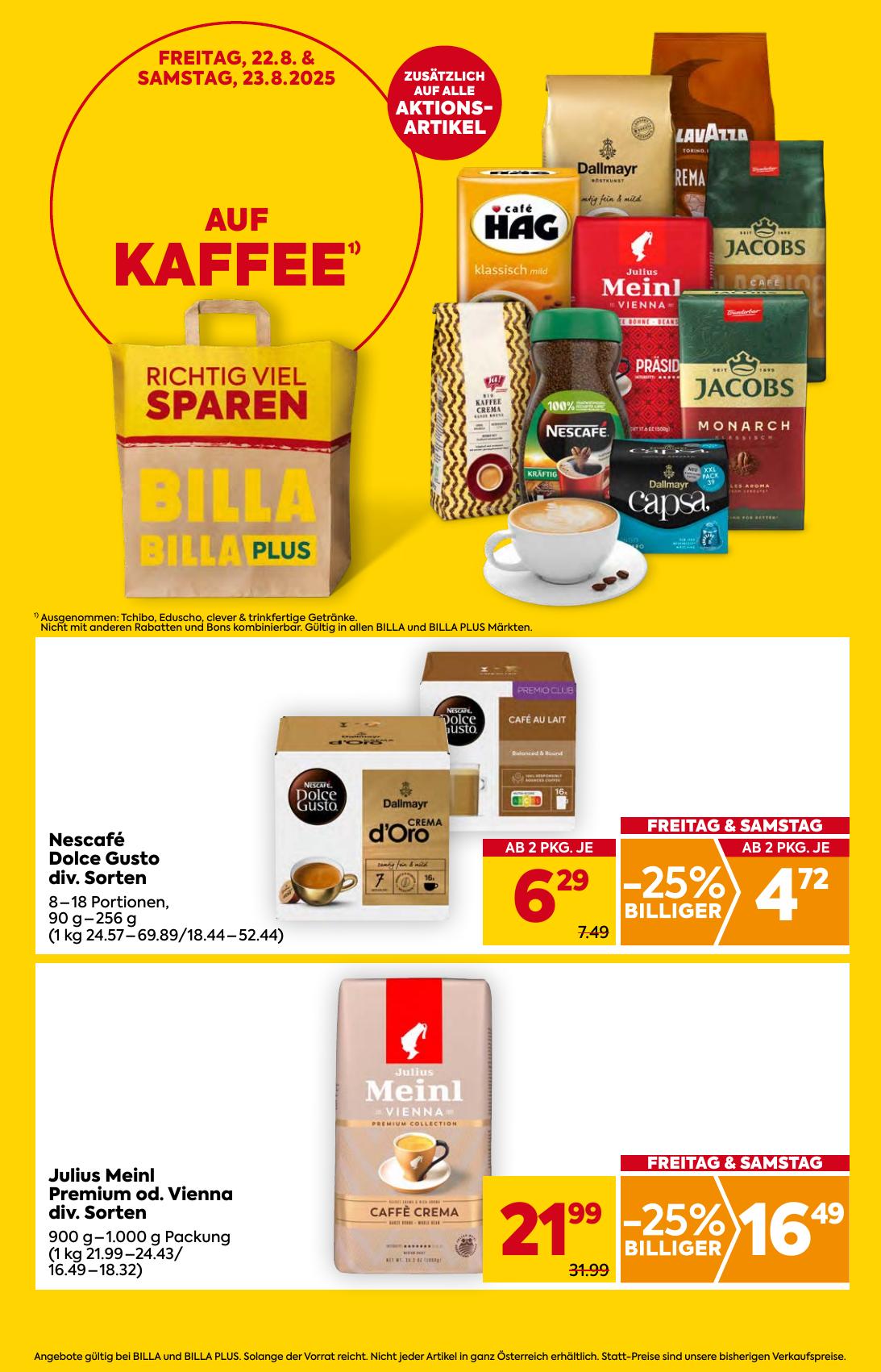 Billa flyer page