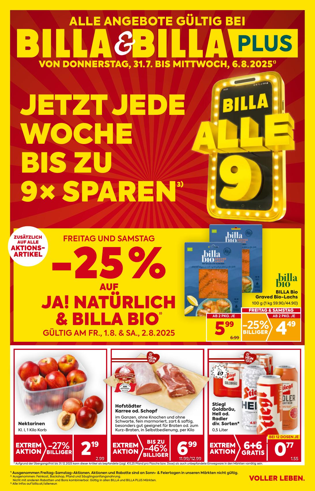 Billa flyer page