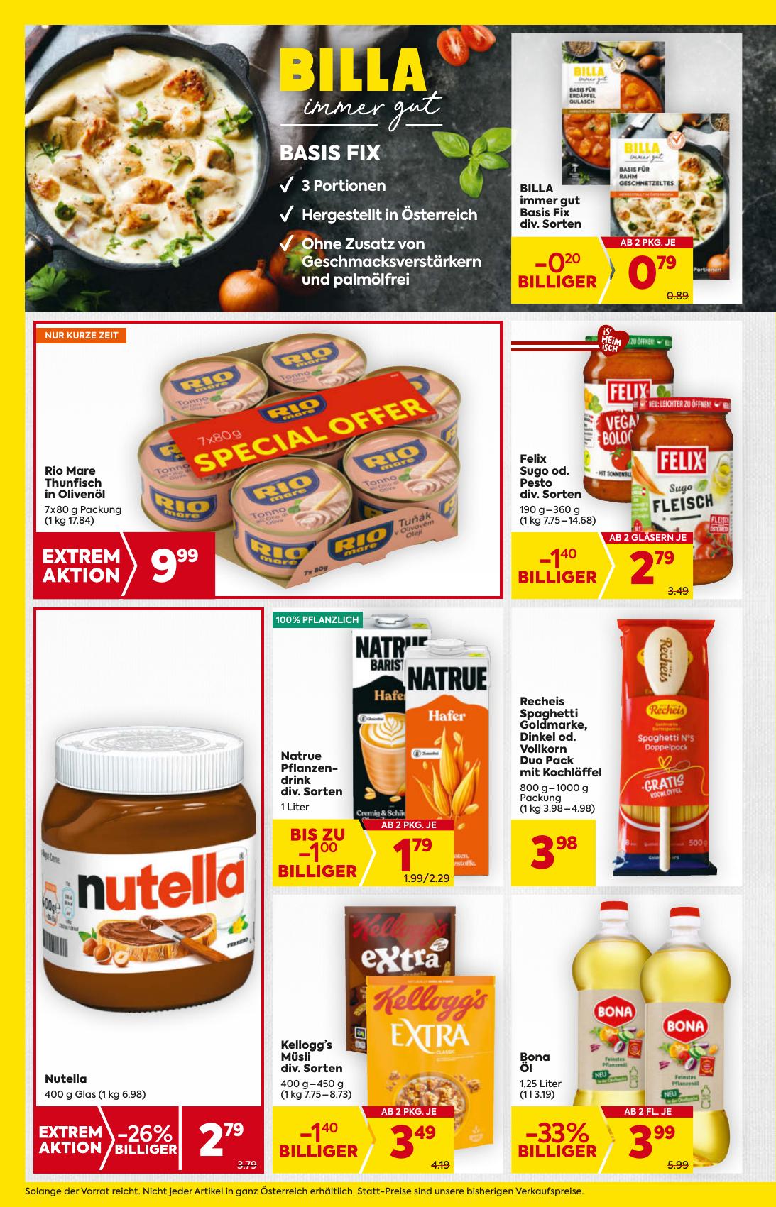 Billa flyer page