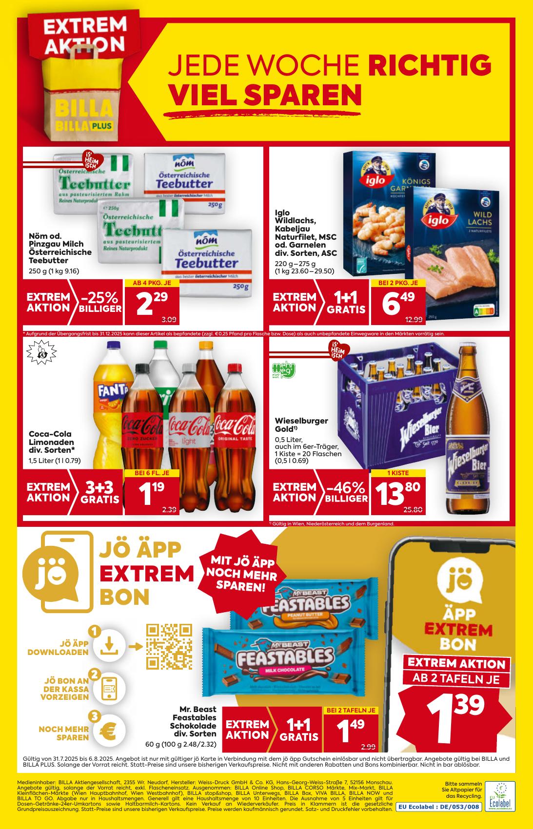 Billa flyer page